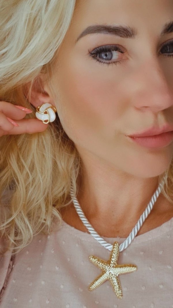 gold earrings made of stainless steel
