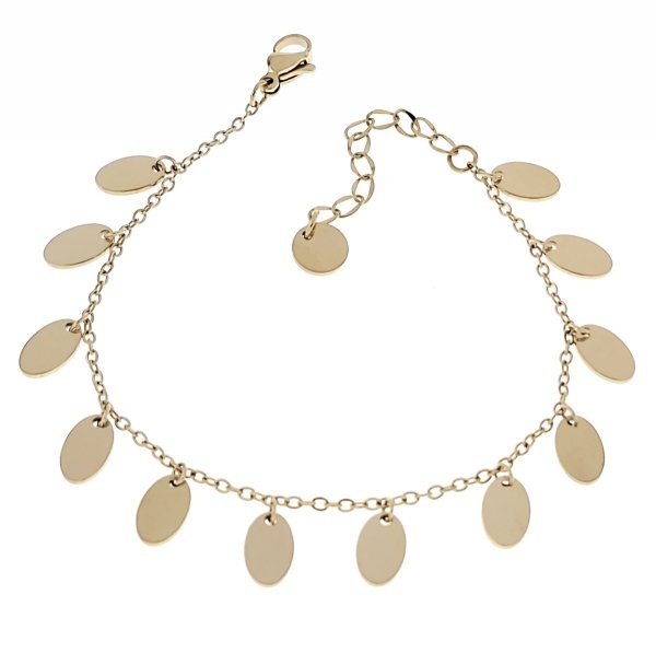 BRACELET GOLD CELEBRITY STAINLESS STEEL