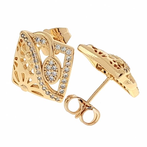 18k gold plated set pendant earrings xuping