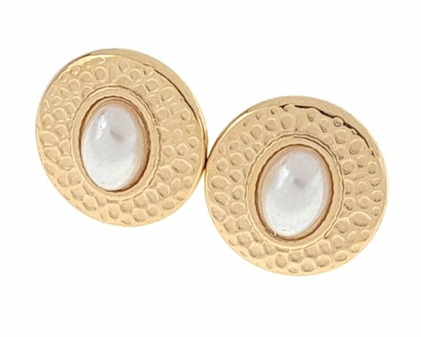 gold plated earrings with exclusive cubic zirconia