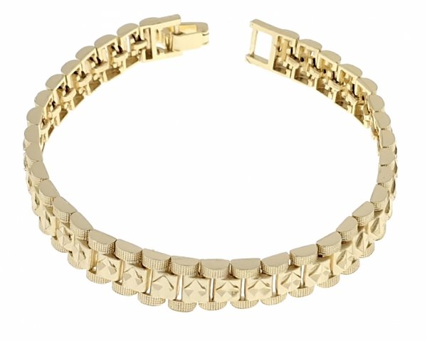 gold bracelet for a gold-plated leg
