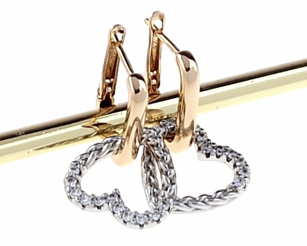 exclusive swarovski gold-plated earrings