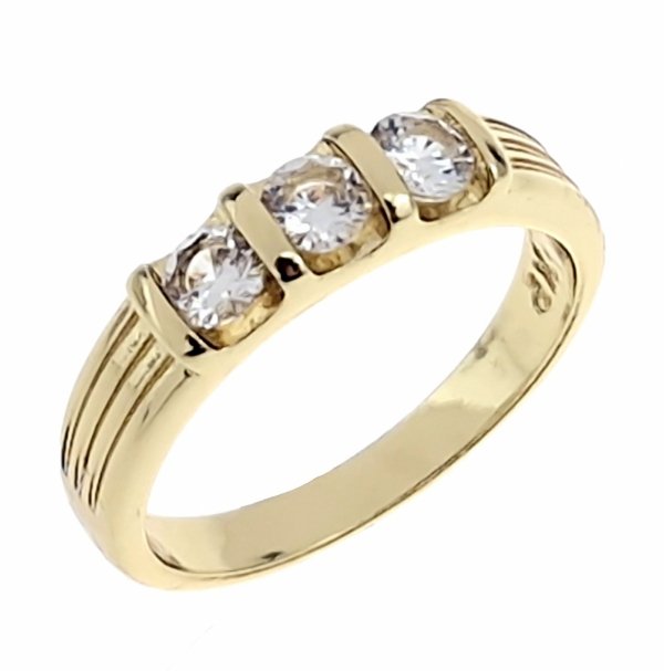 gold ring 18,60mm. gold-plated engagement xuping