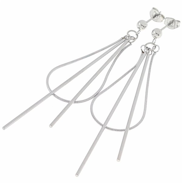 gold earrings made of stainless steel