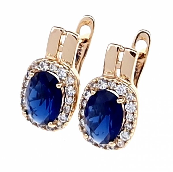 exclusive swarovski gold-plated earrings