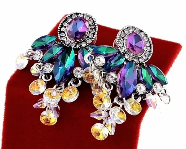 gold plated earrings with exclusive cubic zirconia