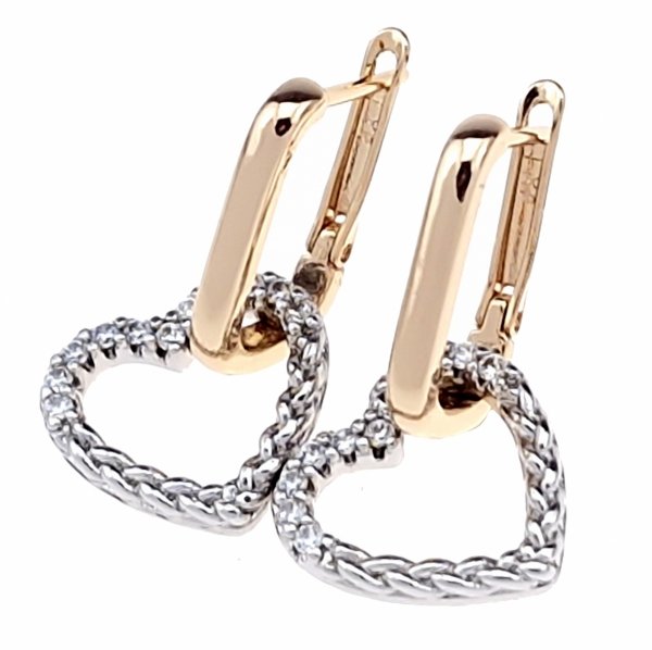 exclusive swarovski gold-plated earrings