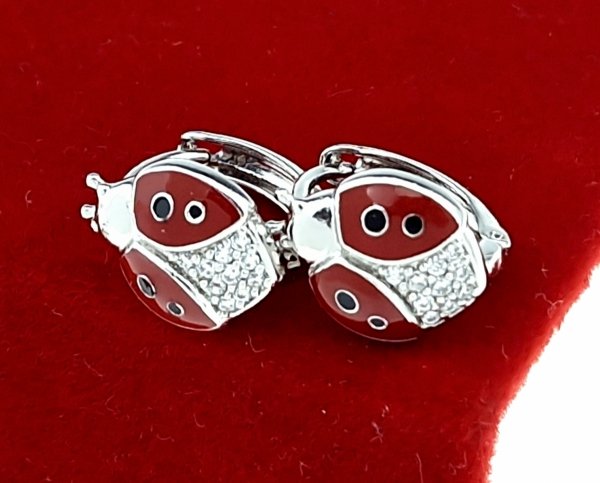 gold plated earrings with exclusive cubic zirconia