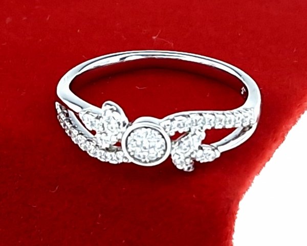 gold ring 18,60mm. gold-plated engagement xuping