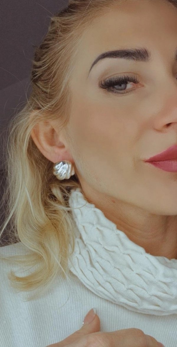 gold plated earrings with exclusive cubic zirconia