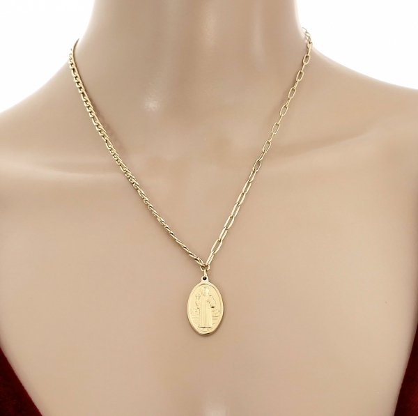 GOLD CHAIN NECKLACE celebrity STAINLESS STEEL