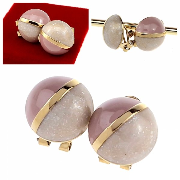 gold earrings made of stainless steel