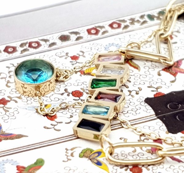GOLD CHAIN NECKLACE celebrity STAINLESS STEEL