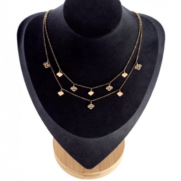 GOLD CHAIN NECKLACE celebrity STAINLESS STEEL