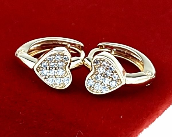exclusive swarovski gold-plated earrings