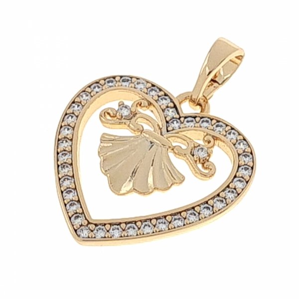 gold pendant 18k shiny xuping