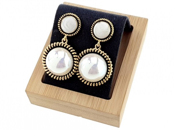 gold plated earrings with exclusive cubic zirconia