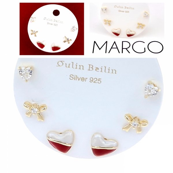 gold plated earrings with exclusive cubic zirconia