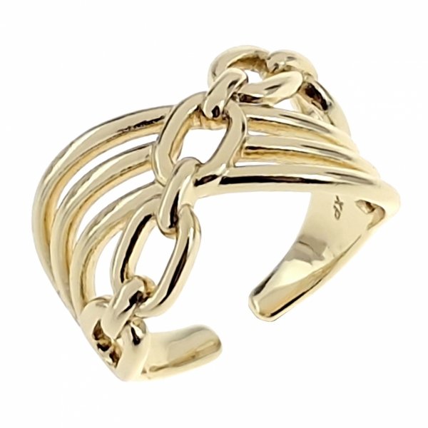 gold ring 17,00mm. gold-plated engagement xuping