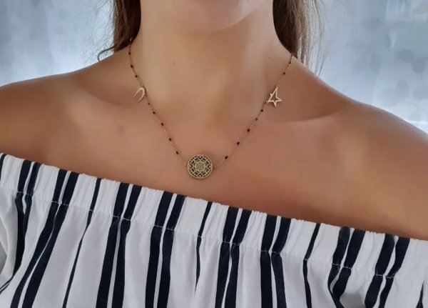 GOLD CHAIN NECKLACE celebrity STAINLESS STEEL