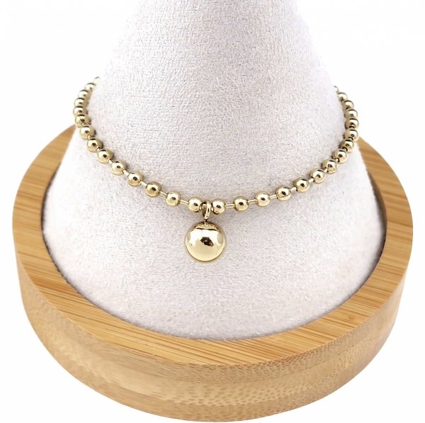 BRACELET GOLD CELEBRITY STAINLESS STEEL