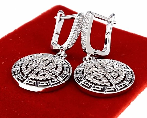 gold plated earrings with exclusive cubic zirconia