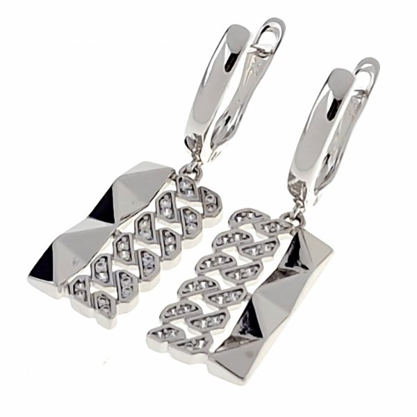 gold plated earrings with exclusive cubic zirconia