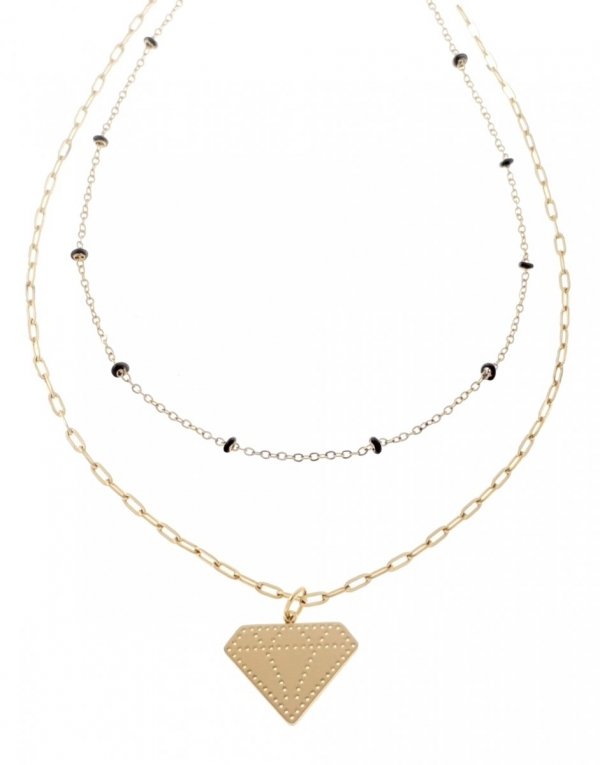 GOLD CHAIN NECKLACE celebrity STAINLESS STEEL