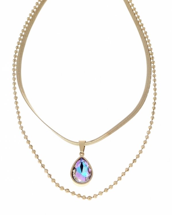 GOLD CHAIN NECKLACE celebrity STAINLESS STEEL