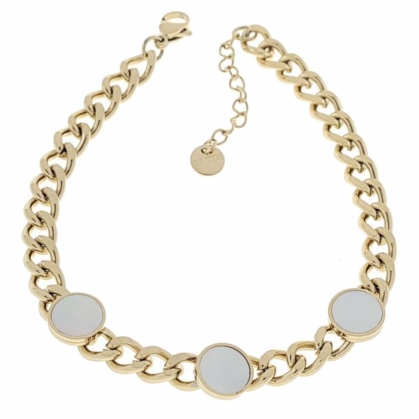 BRACELET GOLD CELEBRITY STAINLESS STEEL