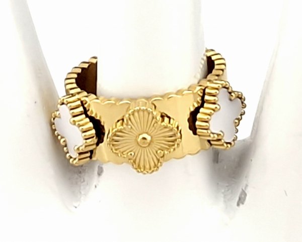ring 19,00mm gold stainless steel
