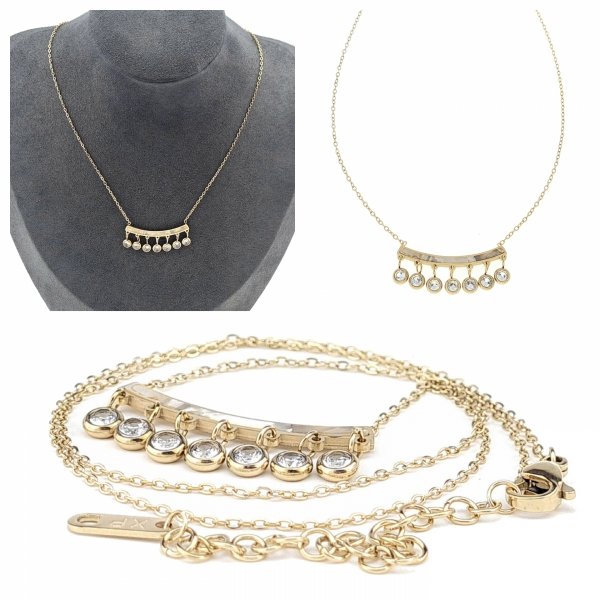 GOLD CHAIN NECKLACE celebrity STAINLESS STEEL