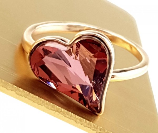 gold ring 18,30mm. gold-plated engagement xuping