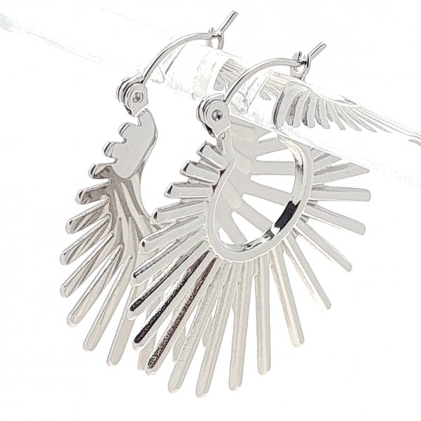 gold earrings made of stainless steel