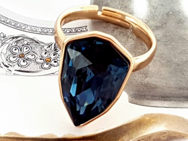 gold ring 17,00mm. gold-plated engagement xuping