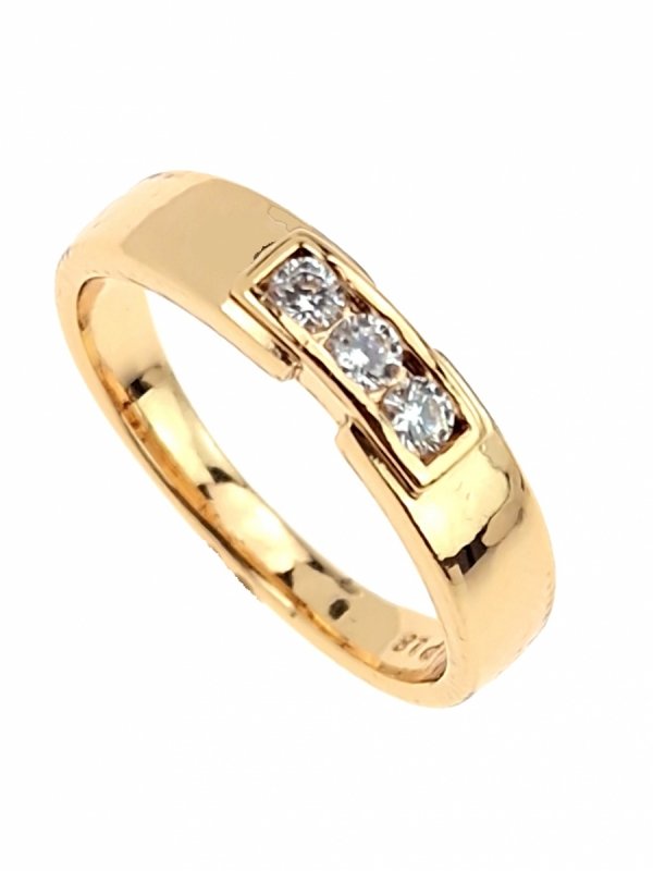 gold ring 18,60mm. gold-plated engagement xuping