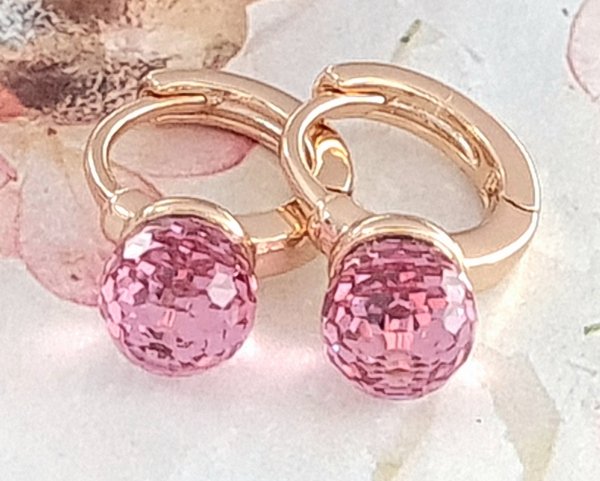 exclusive swarovski gold-plated earrings