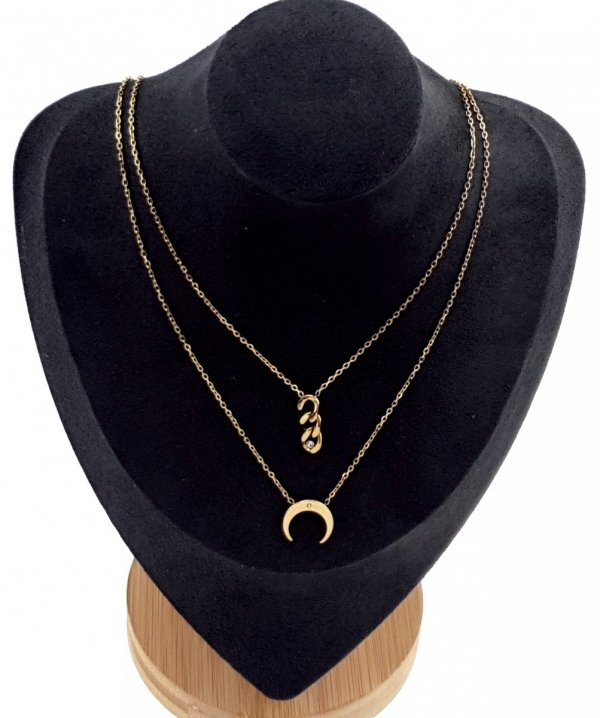 GOLD CHAIN NECKLACE celebrity STAINLESS STEEL