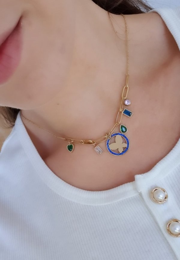 GOLD CHAIN NECKLACE celebrity STAINLESS STEEL