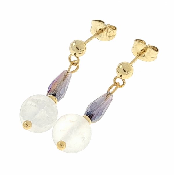 gold earrings made of stainless steel
