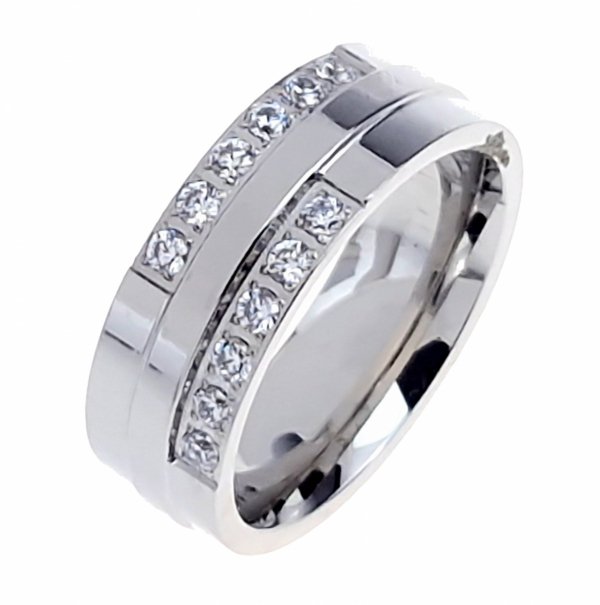 ring 17,30mm gold stainless steel