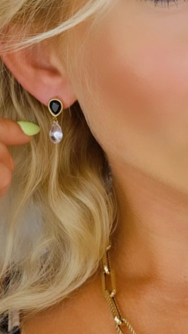 gold earrings made of stainless steel