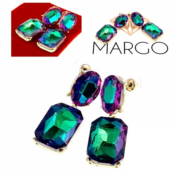 gold plated earrings with exclusive cubic zirconia