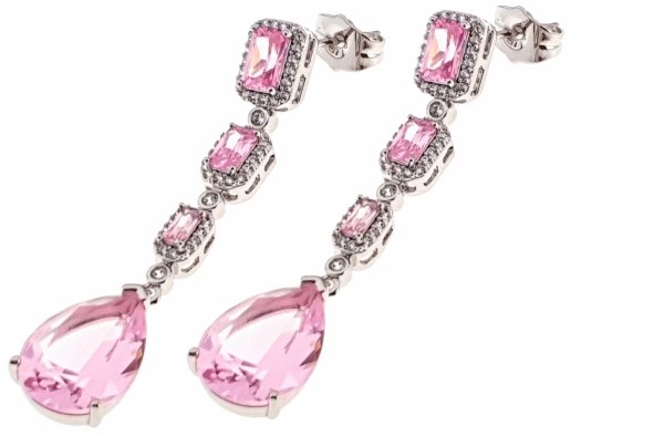 gold plated earrings with exclusive cubic zirconia