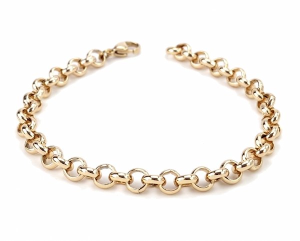 gold bracelet for a gold-plated leg