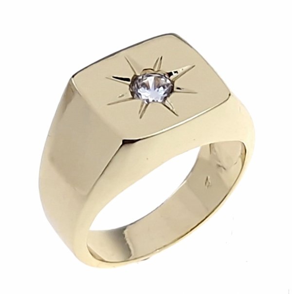 gold ring 18,60mm. gold-plated engagement xuping