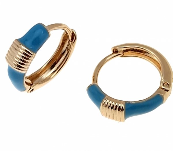 gold plated earrings with exclusive cubic zirconia