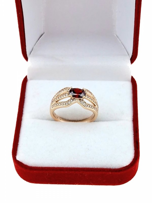 gold ring 18,60mm. gold-plated engagement xuping