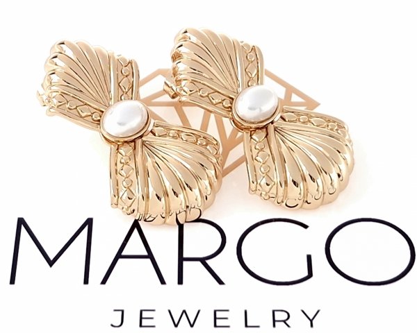 gold plated earrings with exclusive cubic zirconia