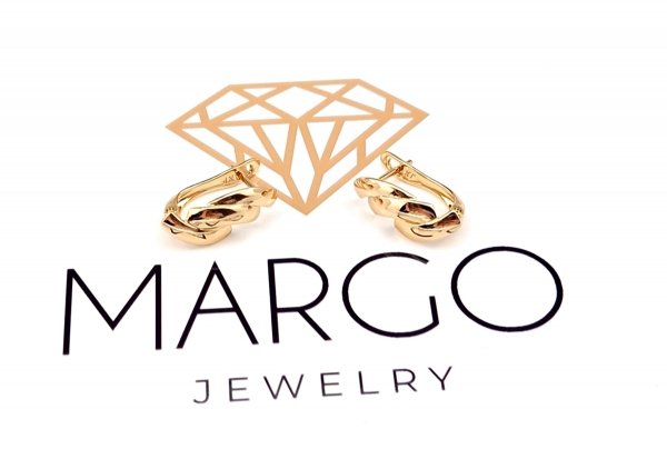 gold plated earrings with exclusive cubic zirconia